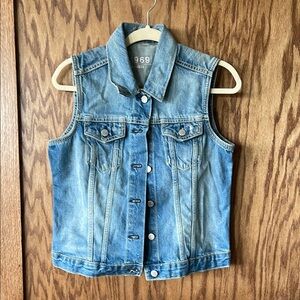 GAP: Blue Denim Vest